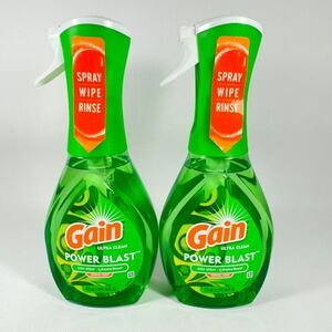 2 Bottle GAIN Ultra Clean Power Blast Dish Spray Original Scent 16oz Aroma Boost